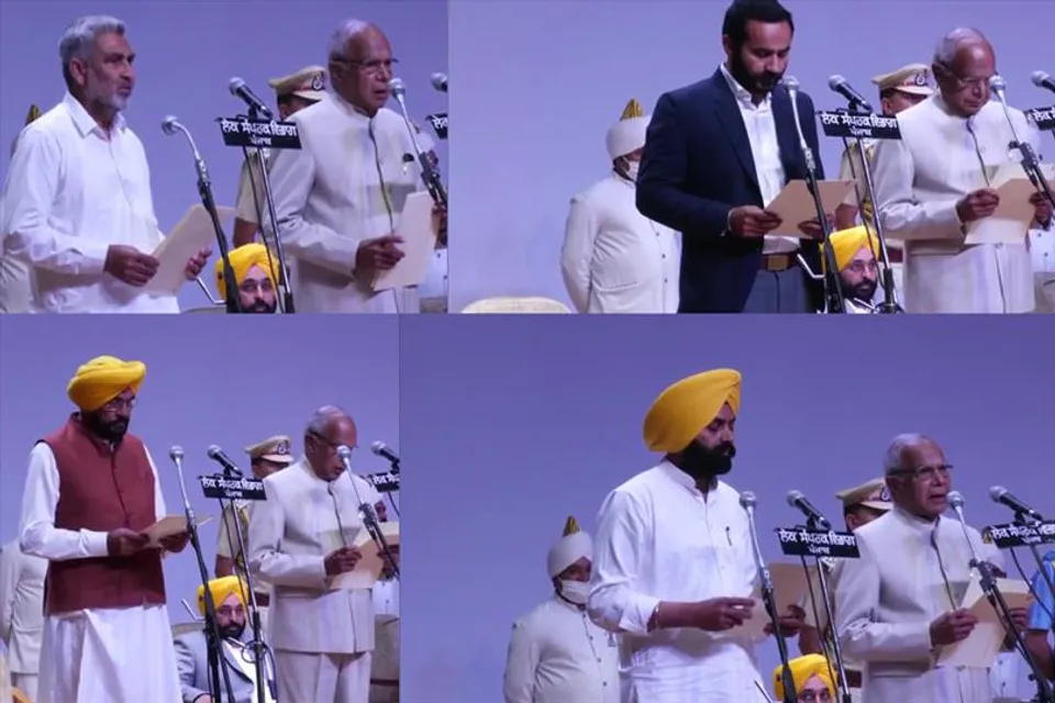 পাঞ্জাবে একে একে শপথ নিচ্ছেন মন্ত্রীরা