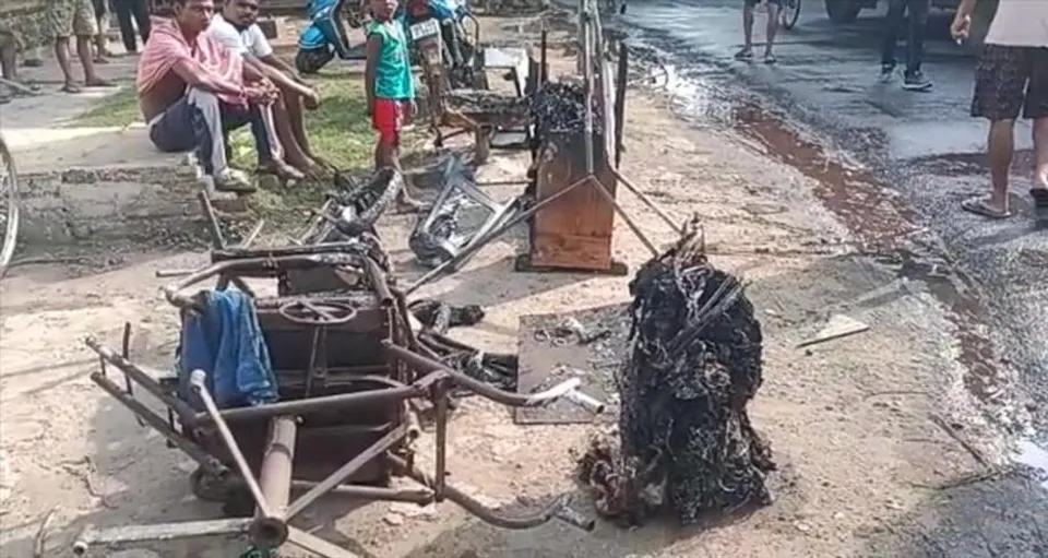 আসানসোল উত্তর থানায় অগ্নিকান্ড