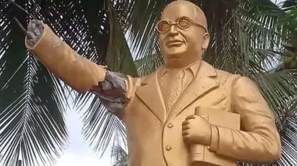 আম্বেদকরের মূর্তি ভাঙার অভিযোগ