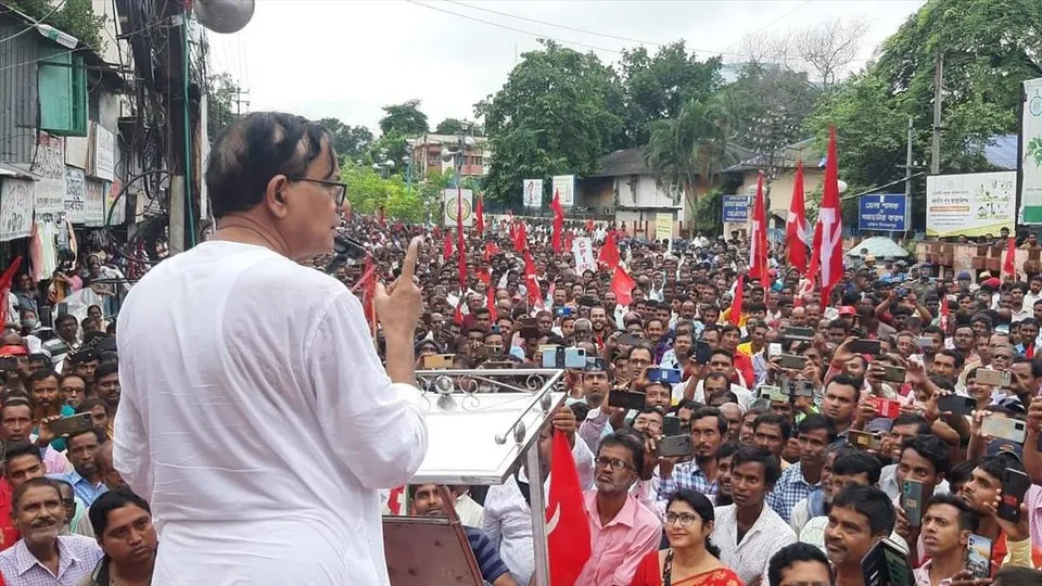 ʼতৃণমূল মানে টাকা মারা কোম্পানি’, ধর্মতলা থেকে হুঙ্কার সেলিমের