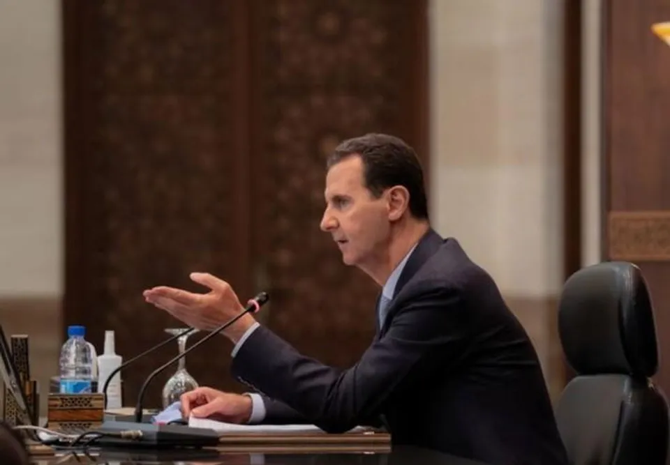 সিরিয়ার প্রেসিডেন্টের সঙ্গে সংযুক্ত আরব আমিরাতের পররাষ্ট্রমন্ত্রীর বৈঠক