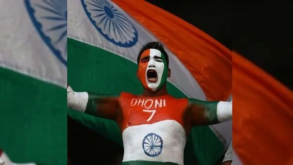 তেরঙ্গা রঙে শরীর রাঙিয়ে দুবাই এর গ্যালারিতে উপস্থিত থাকবেন ধোনি ভক্ত রাম বাবু