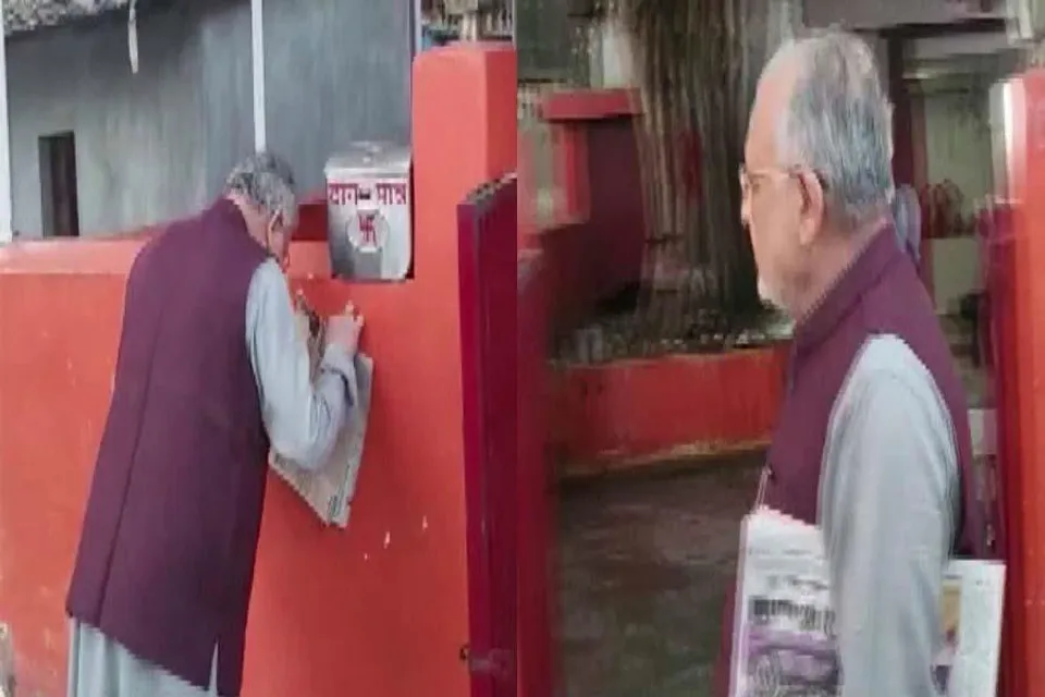 বাজেট পেশের আগে মন্দিরে পুজো দিলেন অর্থমন্ত্রী