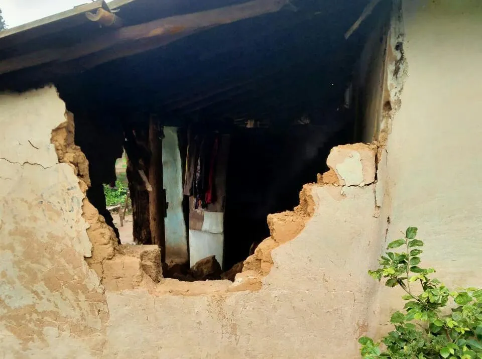 ফের খাবারের খোঁজে পিড়াকাটায়, হাতির হানায় ভাঙল বাড়ি