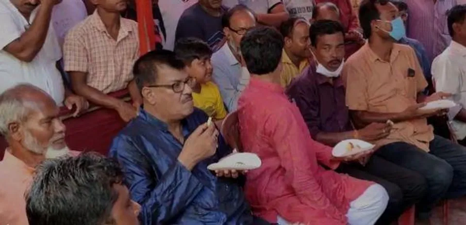 সুকটাবাড়ি এলাকায় মুসলিমদের সহযোগিতায় দুর্গা পুজো