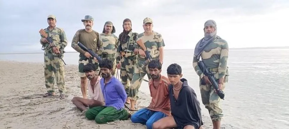 গুজরাটের ভারত-পাক সীমান্তে বিএসএফ-এর জালে ধরা পড়ল ৪ পাকিস্তানি মৎস্যজীবী