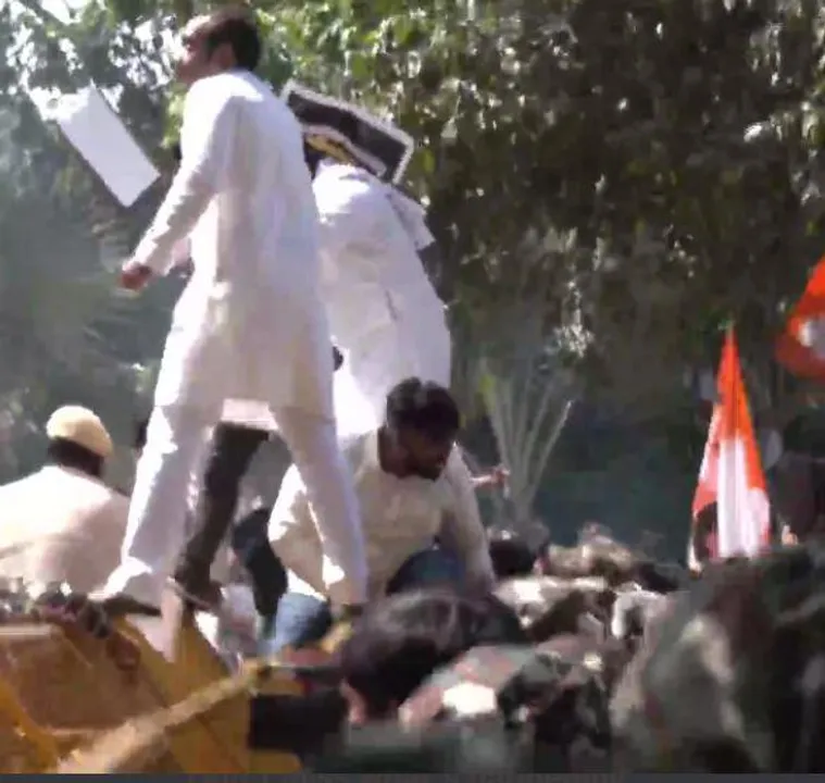 লখিমপুর কাণ্ডে যুব কংগ্রেস কর্মীদের বিক্ষোভ