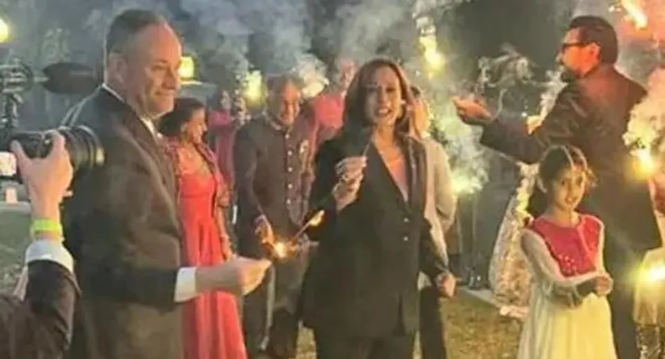 দিওয়ালি উদযাপনে মাতলেন কমলা হ্যারিস, রইল ভিডিও