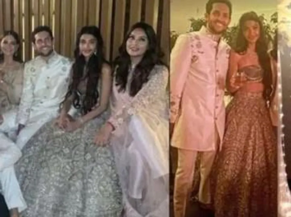 বিদেশি প্রেমিকের সঙ্গে বাগদান সারলেন অনন্যার বোন