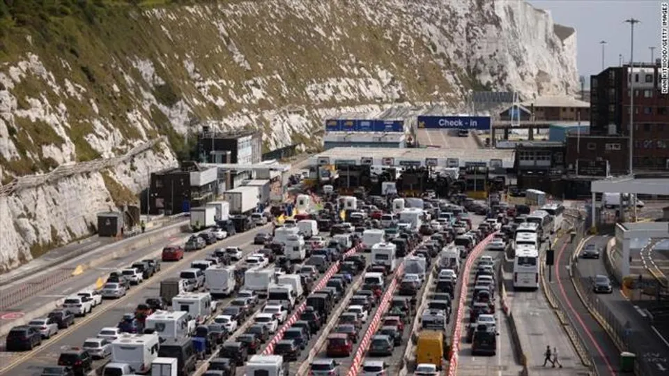 ব্রেক্সিটে বিশাল ট্রাফিক জ্যাম