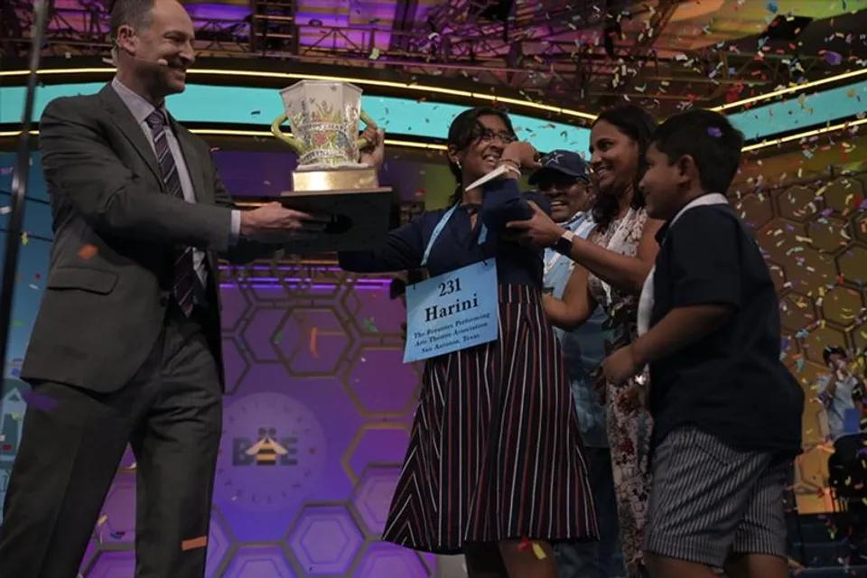 ভারতীয় বংশোদ্ভূত কিশোরী হরিনি লোগান জিতলেন স্পেলিং বি