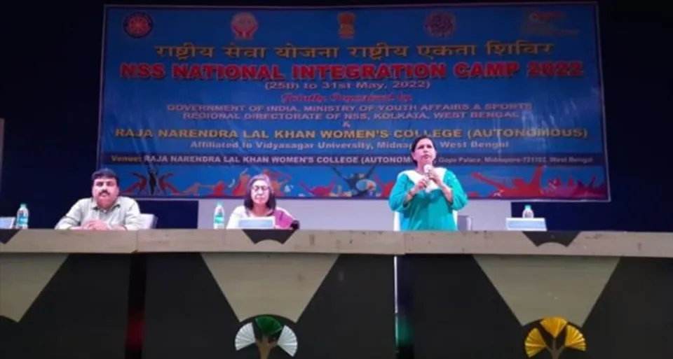 ১৮ টি রাজ্যের ২০০ প্রতিনিধি নিয়ে রাজা নরেন্দ্রলাল খান মহিলা মহাবিদ্যালয়ে শুরু রাষ্ট্রীয় একতা শিবির