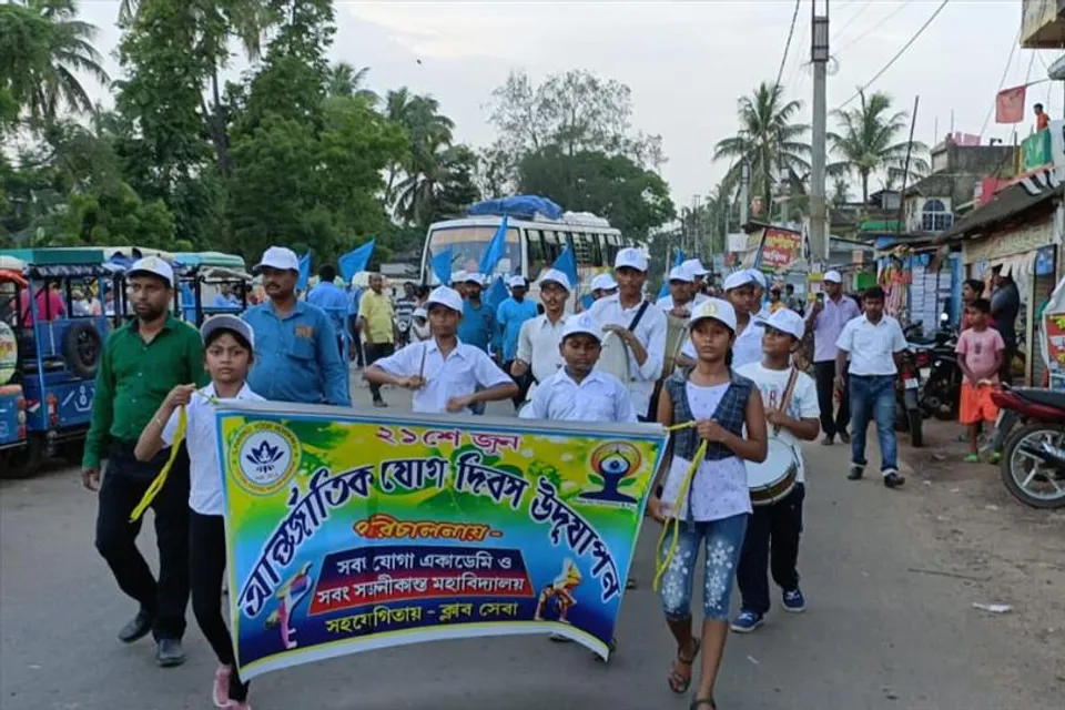 যোগ দিবসে বিশেষ উদ্যোগ সবং-এ