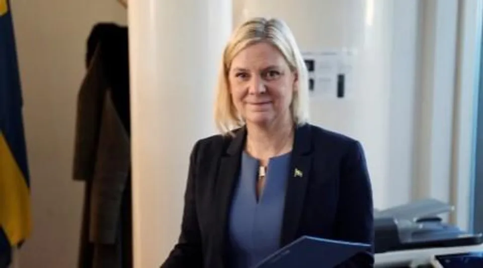 পদত্যাগ করলেন সুইডেনের প্রথম মহিলা প্রধানমন্ত্রী