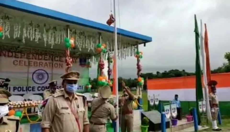 শিলিগুড়ির মেট্রোপলিটন পুলিশের স্বাধীনতা দিবস পালন