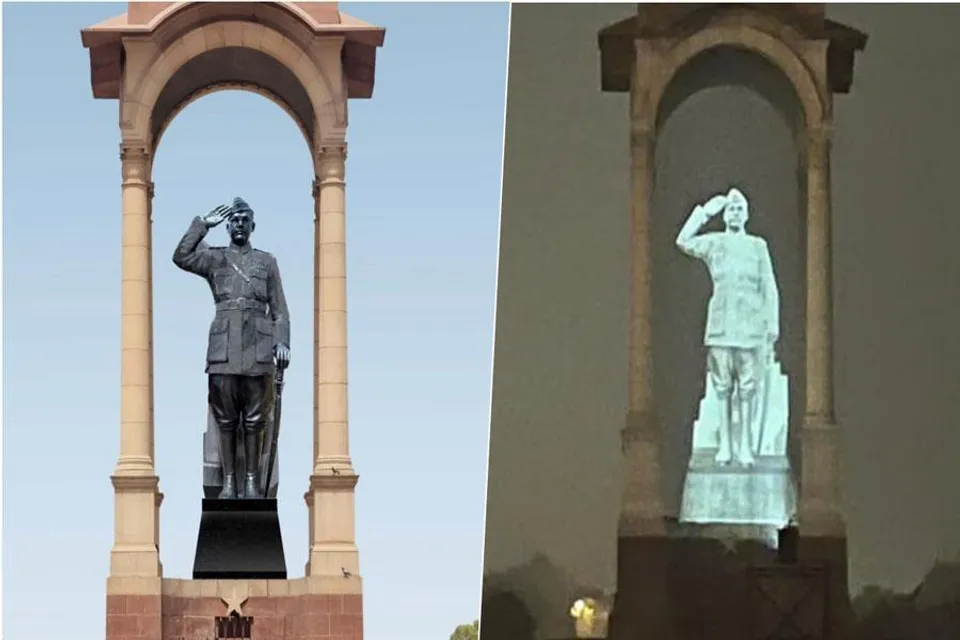 ইন্ডিয়া গেটে নিষ্প্রদীপ নেতাজীর মূর্তি, শুরু রাজনৈতিক তরজা