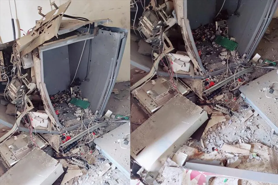 এটিএম-এ বিস্ফোরণ ঘটিয়ে ১৬ লক্ষ টাকা নিয়ে চম্পট