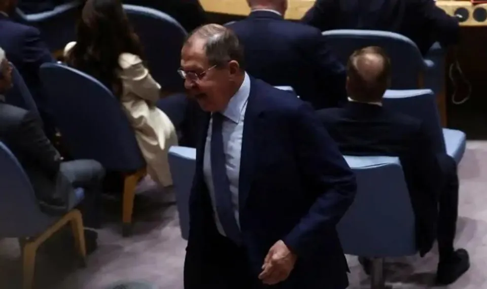 নিরাপত্তা পরিষদের বৈঠক থেকে বেরিয়ে গেলেন রুশ পররাষ্ট্রমন্ত্রী