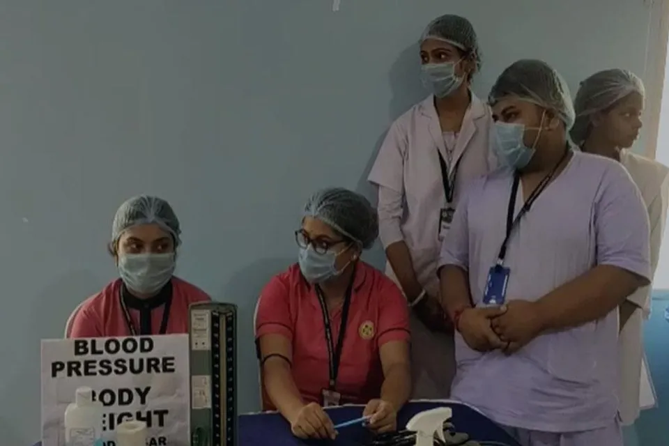 সারেঙ্গা থানায় স্বাস্থ্য শিবিরের আয়োজন