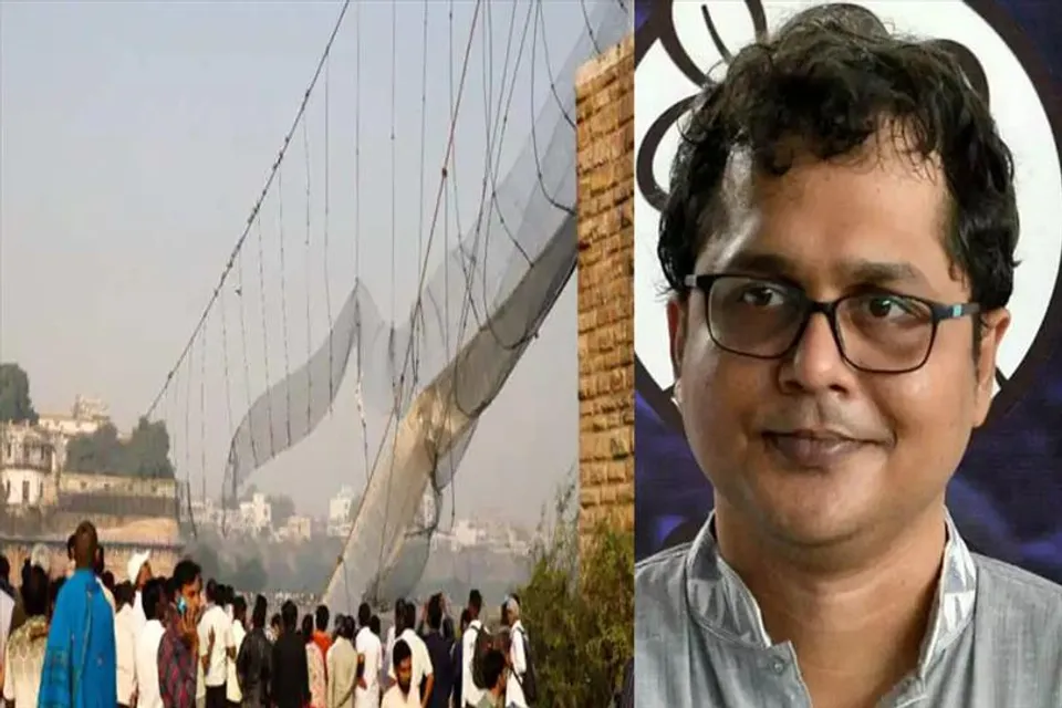 মরবি ব্রিজ দুর্ঘটনায় গ্রেফতার তৃণমূলের জাতীয় মুখপাত্র