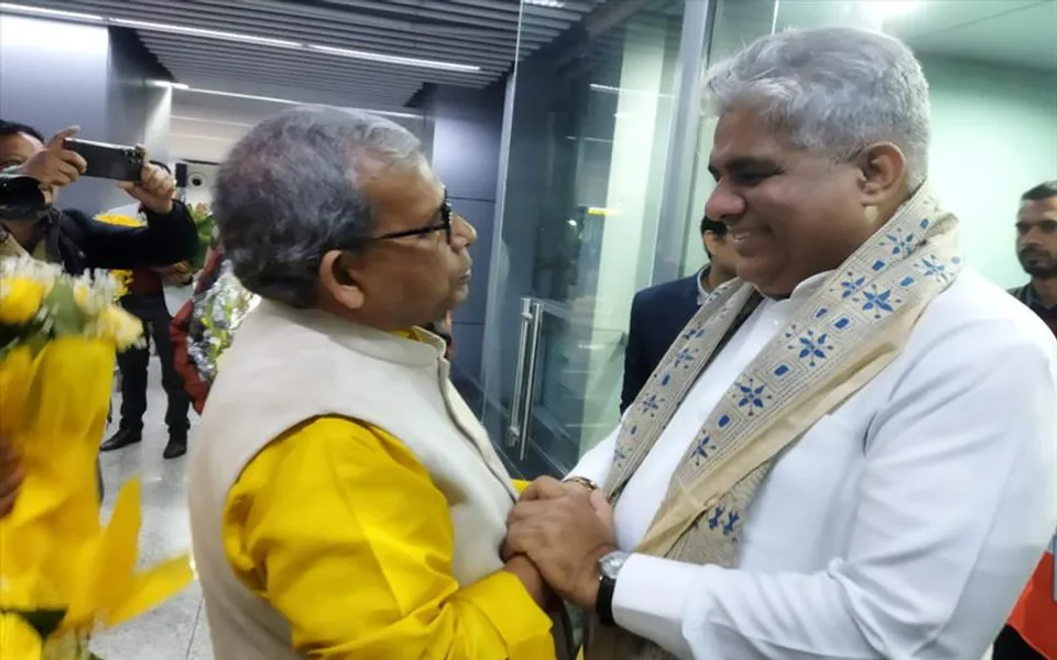 গঙ্গা পরিষদের বৈঠকে যোগ দিতে রাজ্যে এলেন ভূপেন্দ্র যাদব