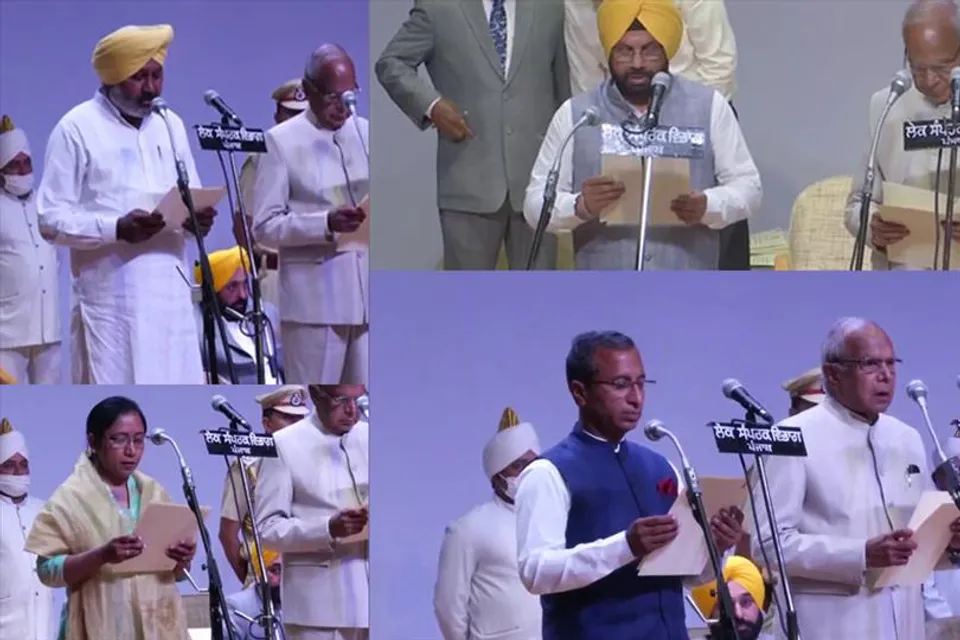 শপথ গ্রহণের অনুষ্ঠান শুরু পাঞ্জাবে