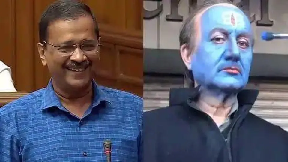 কাশ্মীর ফাইলস বিতর্কে কেজরিওয়ালের বাসভবনে বিজেপির বিক্ষোভ