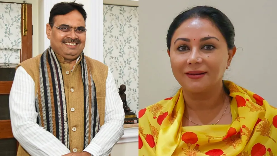 Rajasthan Deputy CM Diya Kumari Meets CM Bhajanlal Sharma