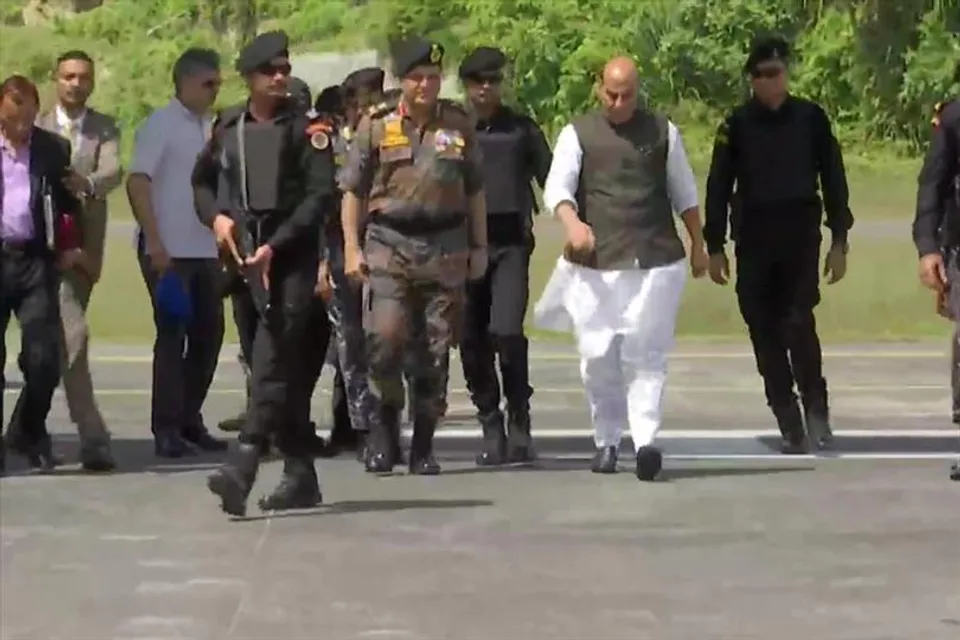 Rajnath Singh reaches Nicobor Island