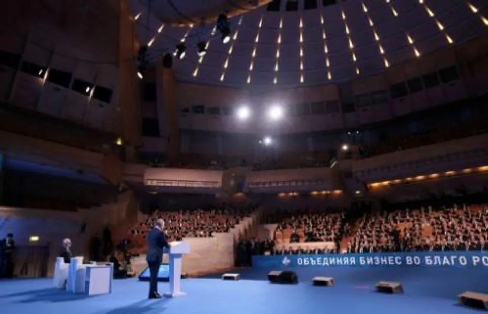 Putin says Russia is facing a "sanctions war"