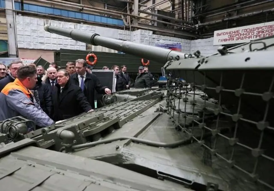 Russia's Medvedev says defence factories meeting demand, denies missile shortage