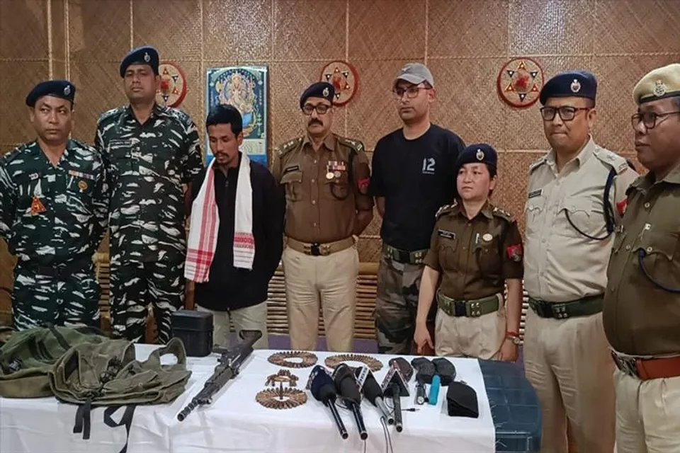 The militant surrendered to the police!