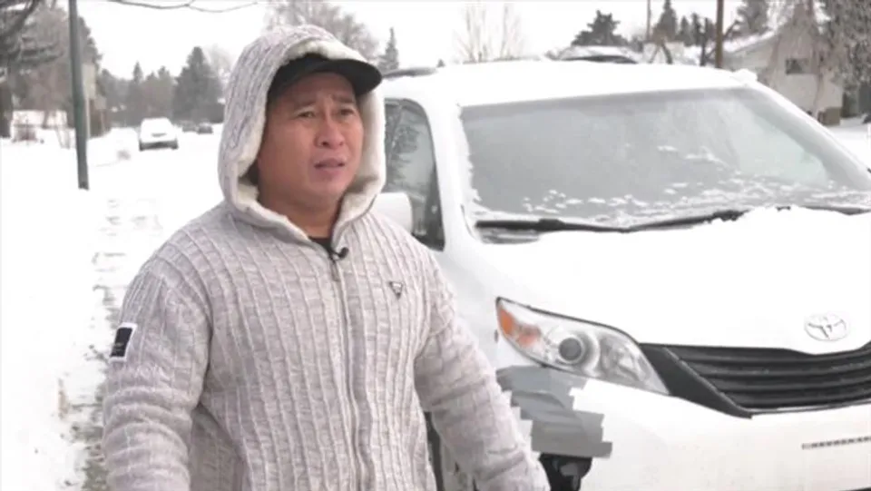 CALGARY FATHER STOPS ALLEGED CARJACKING, WITH HIS CHILDREN IN THE BACKSEAT.