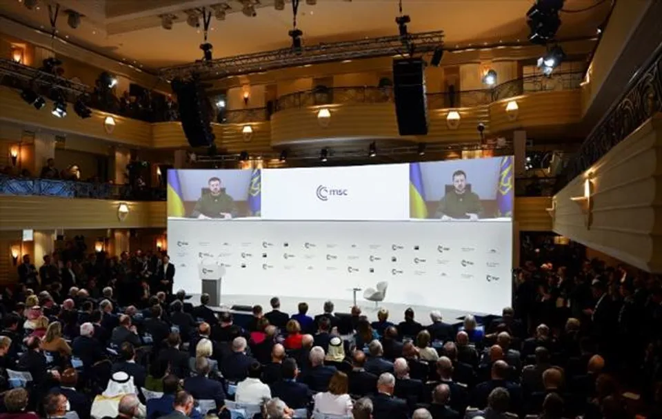 "There is no alternative to Ukrainian victory," President Zelensky tells Munich Security Conference