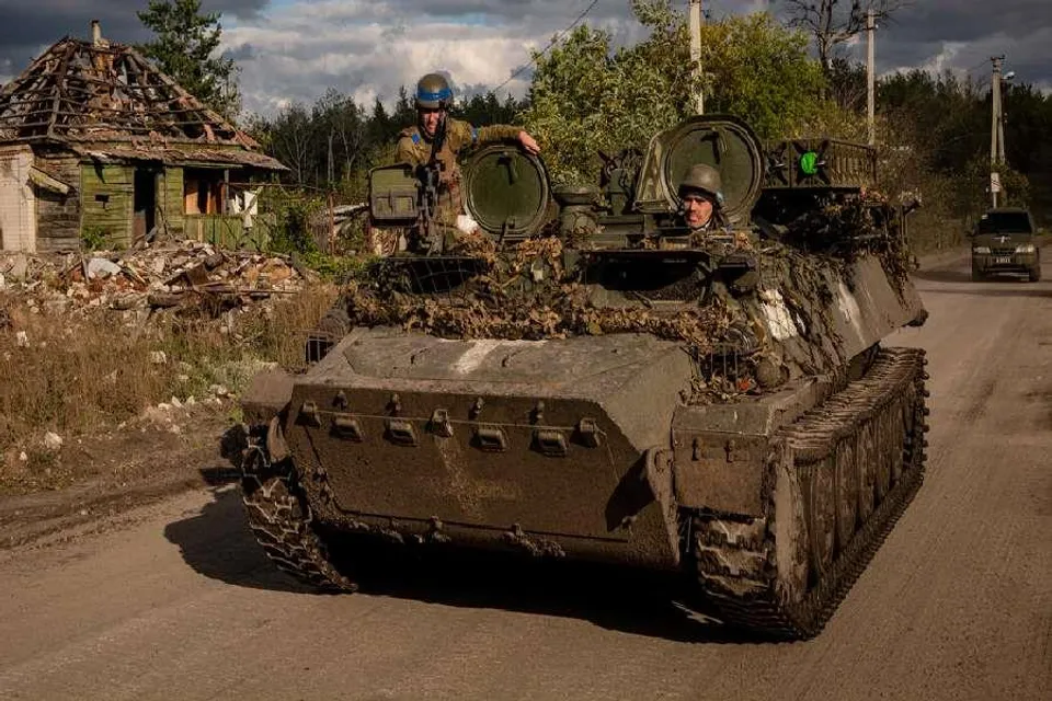 Russia attacked the southern city of Beryslav in Ukraine