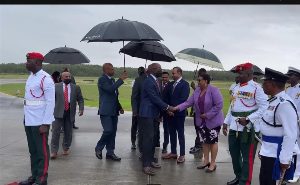 Prime Minister Rowley and President Ali in Bilateral Talk