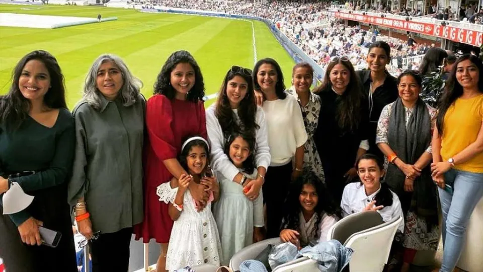 R Ashwin's wife poses with Ritika Sajdeh, Sanjana Ganesan, other WAGs at Lord's, pic goes VIRAL