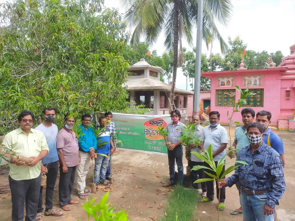 Plantation programme of Sambad Sahitya Ghara