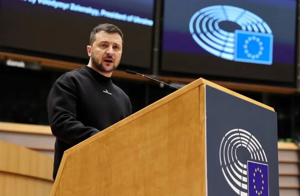 "For Ukraine, it's a way home": Zelensky pushes for EU membership