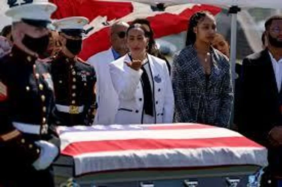 Marine killed in Kabul given hero's farewell in public wake