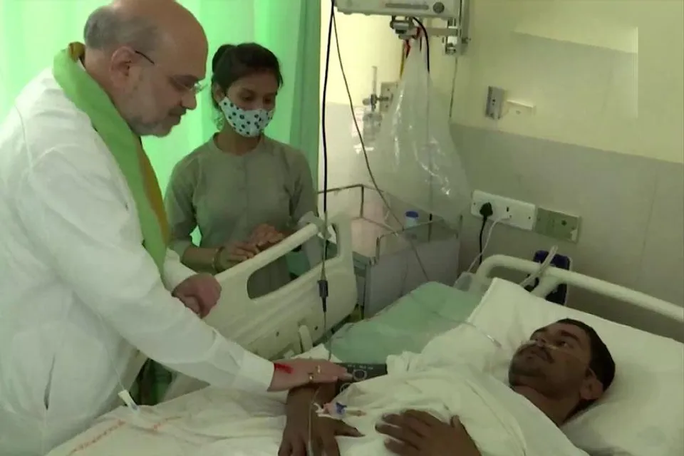 Amit Shah meets injured ITBP jawans