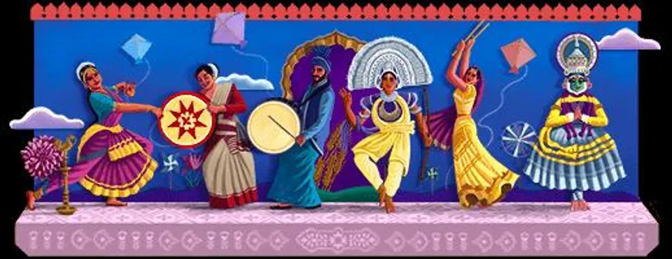 Google Celebrates India's 75th Independence Day with a doodle art