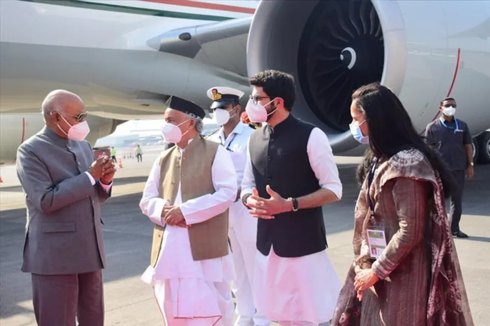 President Ram Nath Kovind reached Mumbai