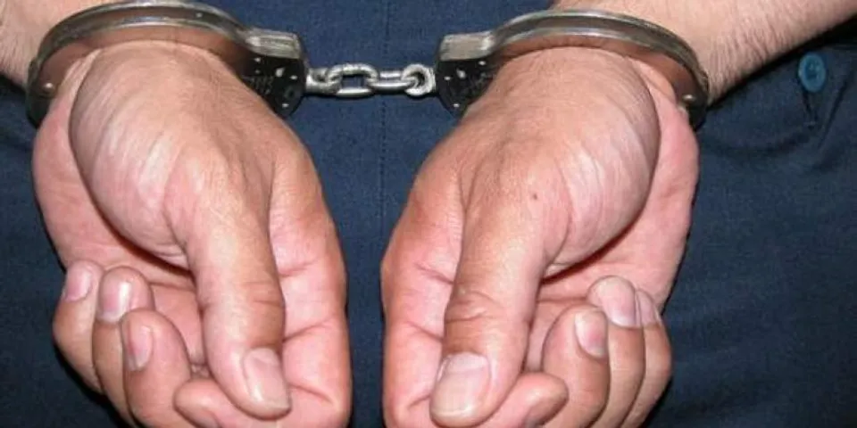 Arrested on charges of harassing the police officer