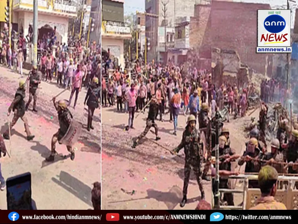 Chaos in procession on Holi