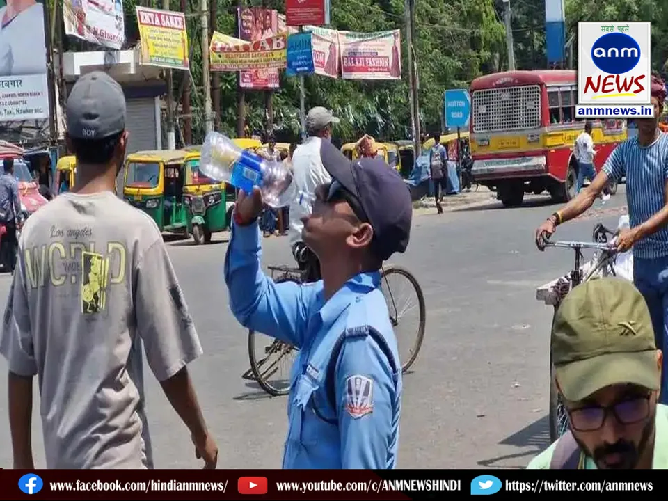 Scorching sun and temperature around 40