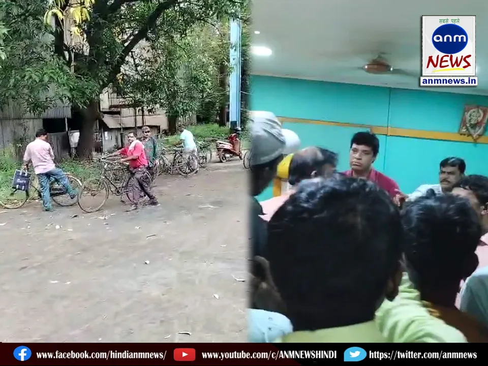 Protest by surrounding the contractor in Durgapur Steel Factory