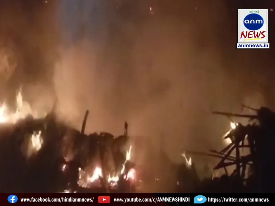 Two houses burnt to ashes on Diwali night