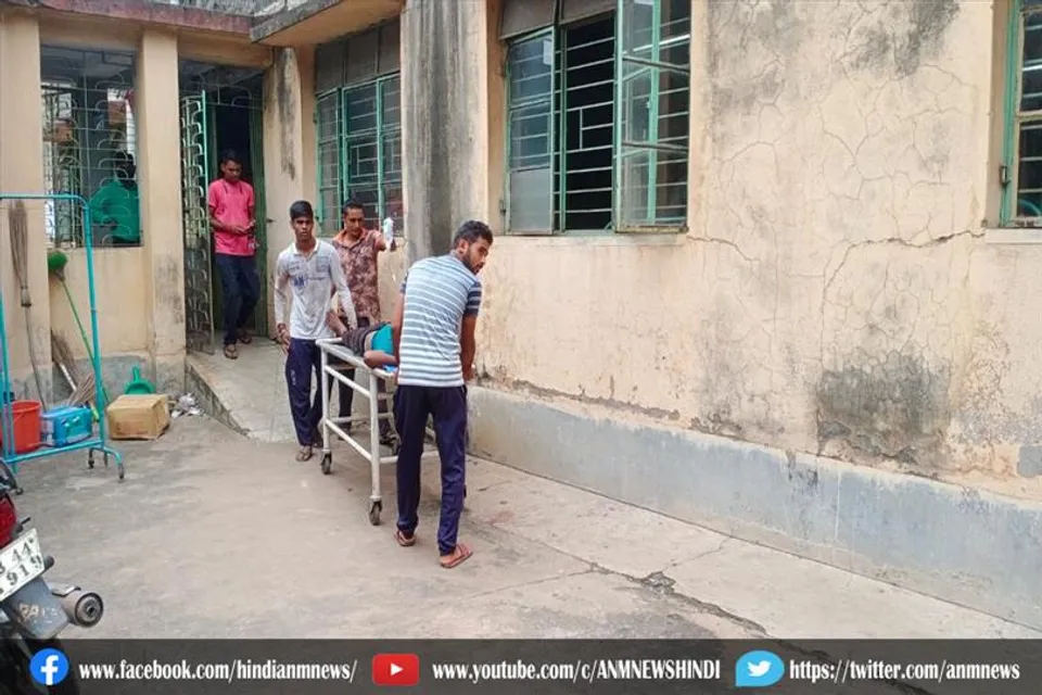 हाईटेंशन लाइन की चपेट में आकर विधुतकर्मी घायल
