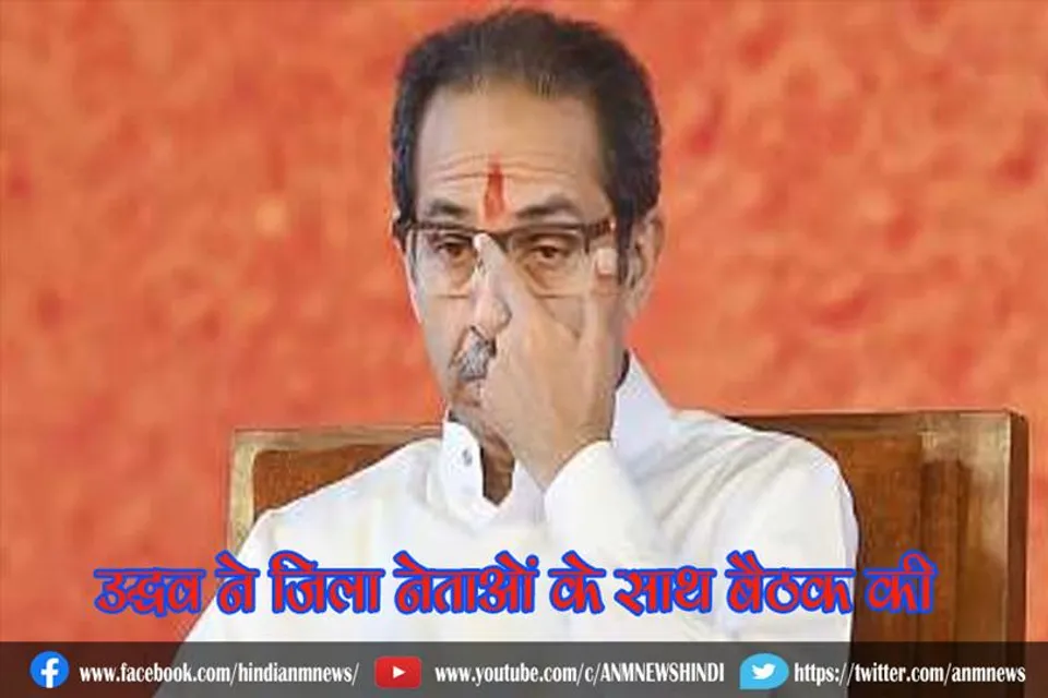 उद्धव ने जिला नेताओं के साथ बैठक की